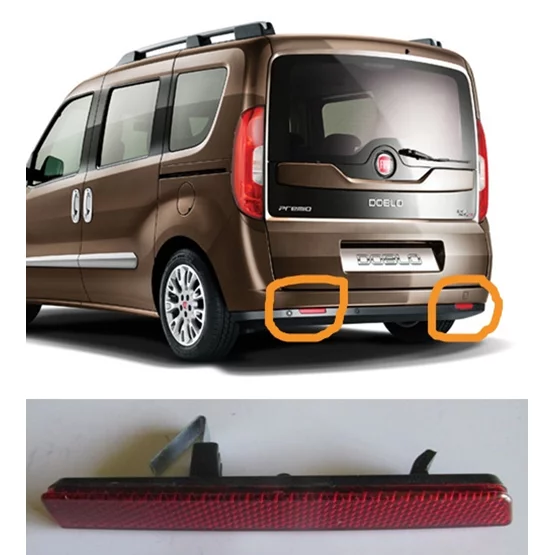 Fiat 51810677 Doblo 51810677 Tampon Reflektörü Sağ Dk1811