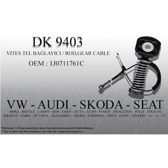 1J0711761C Leon 1J0711761c Vites Halat Ucu Dk9403 Vw Audi