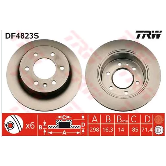9064230012 Sprinter 9064230012 Disk Fren Aynası Arka Fd24