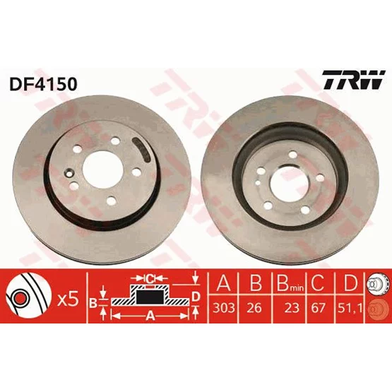 1634210012 Ml230 1634210012 Disk Aynası Ön Fd24630c W163 