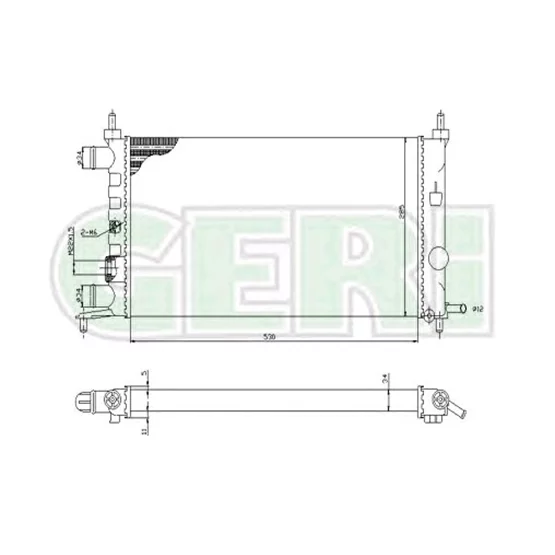 Opel 1300189 Astra 1300189 Radyatör Ra0200770 Astra-G (98