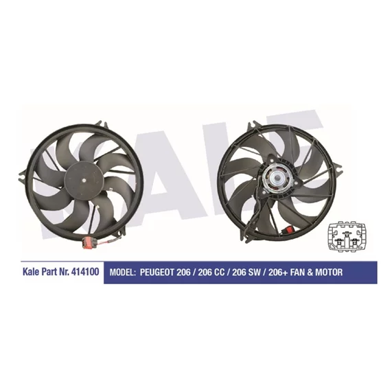 1253C9 P206 1253C9 Fan Motoru Davlumbazlı 414100 P206 P20