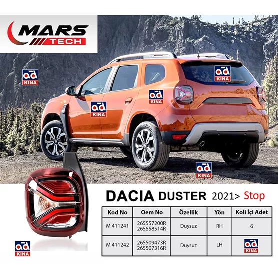 265557200R Duster 265557200R Stop Sağ M411241 Dacia Duste