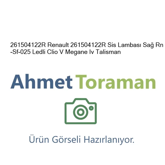 Renault 261504122R Clio 261504122R Sis Lambası Sağ Rn-Sf-