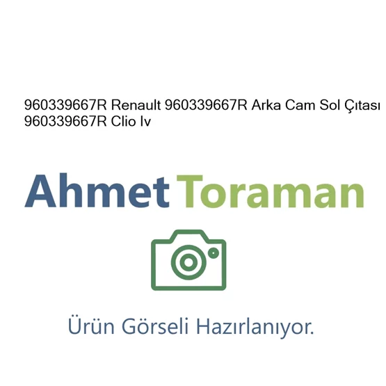 Renault 960339667R Clio 960339667R Arka Cam Sol Çıtası 96