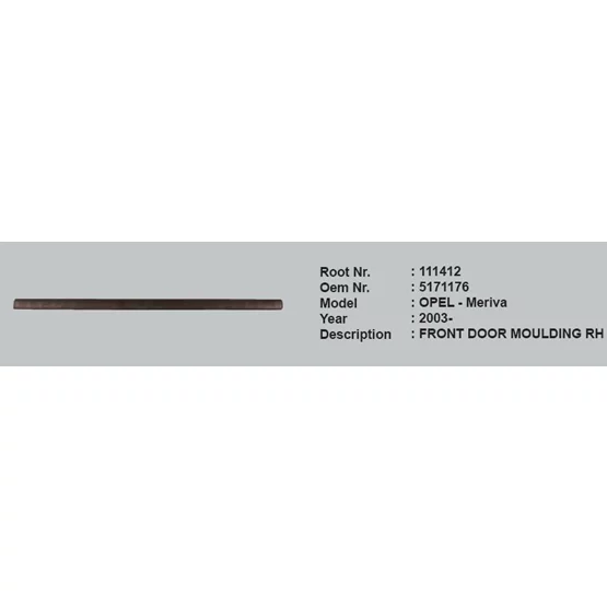 Opel 5171176 Meriva 5171176 Kapı Çıtası Ön Sağ 5171176 11